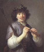 Govert flinck, Rembrandt as a shepherd (mk33)